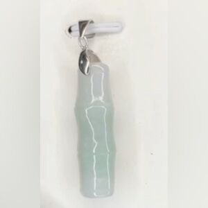 Burmese Jadeite Jade Bamboo Pendant